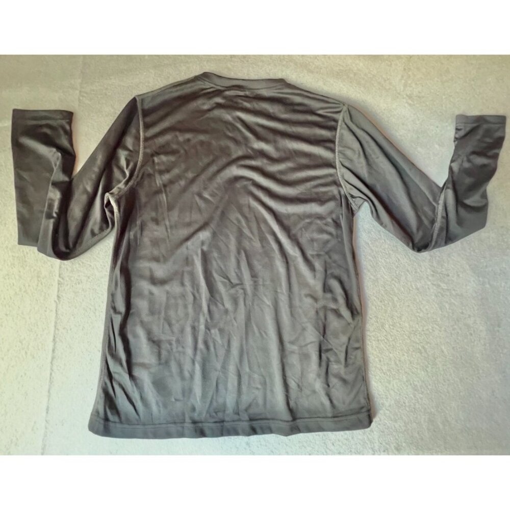 Heatlast Men's L Shirt Long Sleeve Black & Gray Polyester Spandex Thermal Layer - Picture 5 of 6